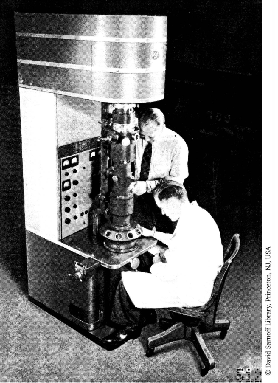 First electron microscope